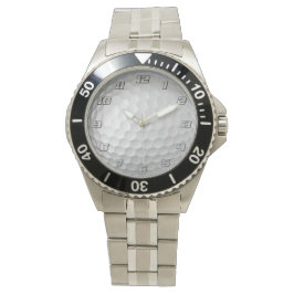 Golf Ball Textur mit Zahlen Armbanduhr