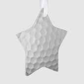 Golf Ball Textur Ornament (Vorderseite)