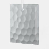 Golf Ball Textur Ornament Aus Glas (Vorderseite links)