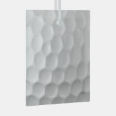 Golf Ball Textur Ornament Aus Glas (Vorderseite Rechts)