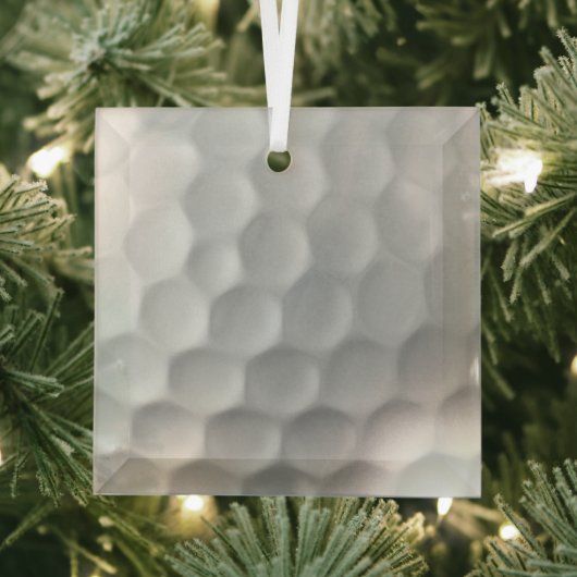 Golf Ball Textur Ornament Aus Glas (Insitu)
