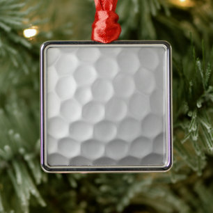Golf Ball Textur Ornament Aus Metall