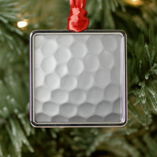 Golf Ball Textur Ornament Aus Metall (Baum)