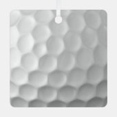 Golf Ball Textur Ornament Aus Metall (Vorderseite)