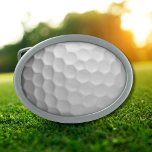 Golf Ball Textur Ovale Gürtelschnalle<br><div class="desc">VIER! Dieses Bild des Golf Ball Dimples ist perfekt für jeden Golf Lover.</div>