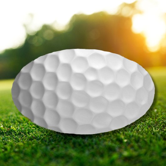 Golf Ball Textur Ovaler Aufkleber