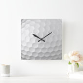 Golf Ball Textur Quadratische Wanduhr (Zuhause)