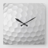 Golf Ball Textur Quadratische Wanduhr (Vorderseite)
