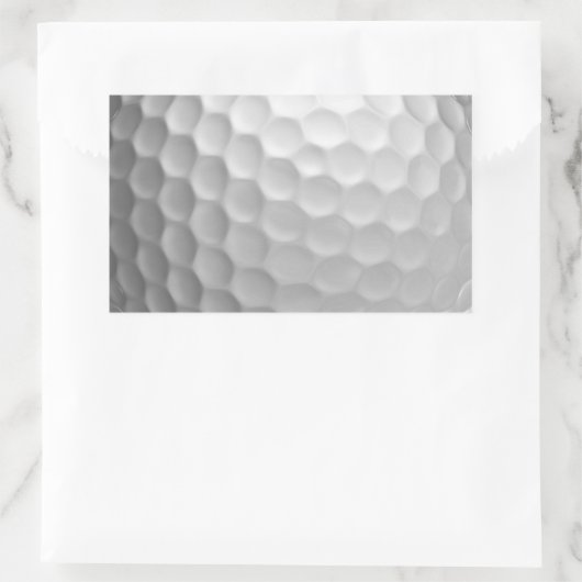 Golf Ball Textur Rechteckiger Aufkleber (Tasche)
