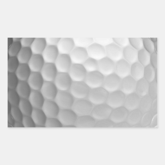 Golf Ball Textur Rechteckiger Aufkleber (Vorderseite)