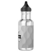 Golf Ball Texture & Club Initial Monogram Edelstahlflasche (Rechts)