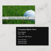 Golf Ball Thema Sport Visitenkarte (Vorne/Hinten)
