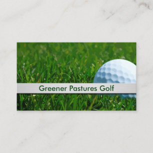 Golf Ball Thema Sport Visitenkarte