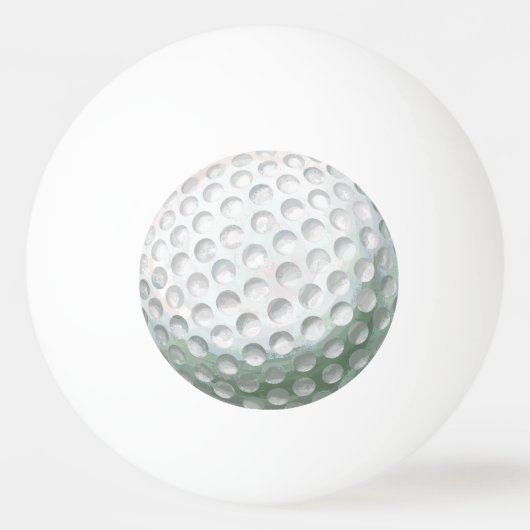 Golf Ball Tischtennisball (Rückseite)