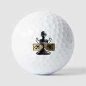 Golf Ball Trophy w/ Engraved Typography Initials  (Vorderseite)