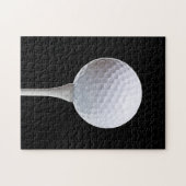 Golf-Ball u. T-Shirt auf Schwarzem - Puzzle (Horizontal)