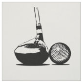 Golf Ball und Club Stoff (Muster)
