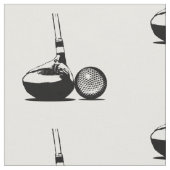 Golf Ball und Club Stoff (Nahaufnahme)