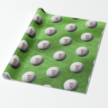 Golf Ball und Fairway Personalisiert Wrapping Pape