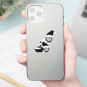 Golf Ball und Golf Club Weihnachten Aufkleber (Telefon)