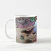 Golf Ball und Herbstlaube und Eicheln Kaffeetasse (Links)