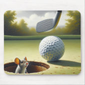 Golf Ball und Maus Mousepad (Vorne)
