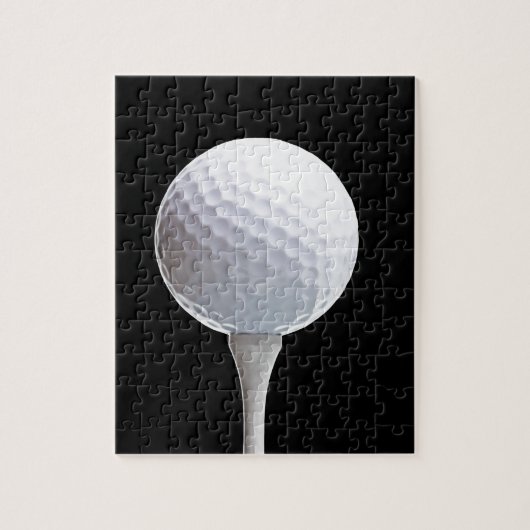Golf-Ball und T-Shirt auf Schwarzem besonders Puzzle (Vertikal)