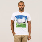 Golf Ball und T-Shirt Mens T - Shirt (Vorne ganz)