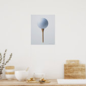 Golf Ball und T-Shirt Poster (Küche)