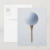 Golf Ball und T-Shirt Postkarte (Vorne/Hinten)