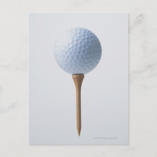 Golf Ball und T-Shirt Postkarte (Vorderseite)