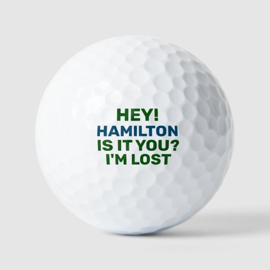 Golf Ball verloren mit Name Funny (Vorderseite)
