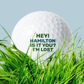 Golf Ball verloren mit Name Funny