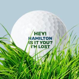 Golf Ball verloren mit Name Funny