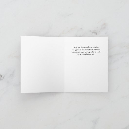 Golf Ball Vielen Dank! Schwarz-weiße Benutzerdefin Dankeskarte (Innenseite)