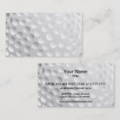 Golf Ball Visitenkarte (Vorne/Hinten)