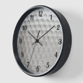Golf Ball Wall Clock mit schwarzen Zahlen Uhr (Winkel)