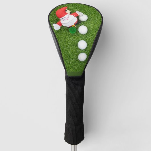 Golf Ball Weihnachten mit dem Weihnachtsmann auf G Golf Headcover (Vorderseite)