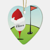 Golf Ball Weihnachten Weihnachten Keramik Ornament (Links)
