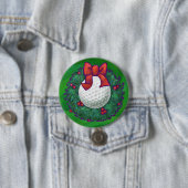 Golf Ball Weihnachtsfeier auf Green Button (Beispiel)