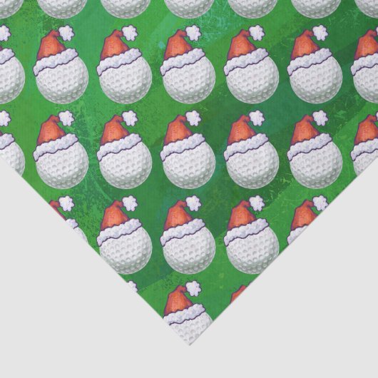 Golf Ball Weihnachtshäuser auf Green Seidenpapier (Ausschnitt)