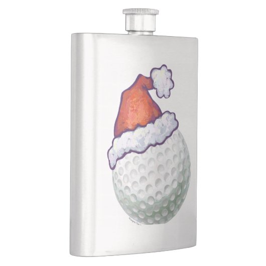 Golf Ball Weihnachtsmänner Flachmann (Rechts)