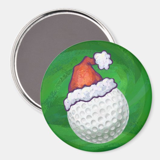 Golf Ball Weihnachtsmänner Magnet (Vorderseite/Rückseite)