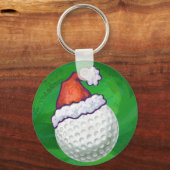 Golf Ball Weihnachtsmänner Schlüsselanhänger (Vorderseite)