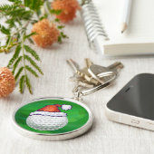 Golf Ball Weihnachtsmänner Schlüsselanhänger (Seite)