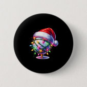 Golf Ball Weihnachtsmannmütze Männer Frauen Weihna Button (Vorderseite)