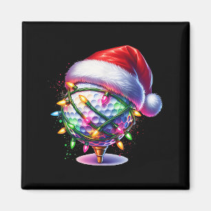 Golf Ball Weihnachtsmannmütze Männer Frauen Weihna Magnet