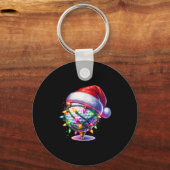 Golf Ball Weihnachtsmannmütze Männer Frauen Weihna Schlüsselanhänger (Vorderseite)