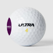 Golf Ball - Weißes Logo auf Lila (Logo)