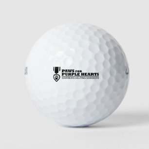 Golf Ball - Weißes Schwarzes Logo